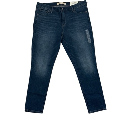 New Gap Low Strech Real Straigth Womens Blue Jeans Size 33 - Picture 1 of 8